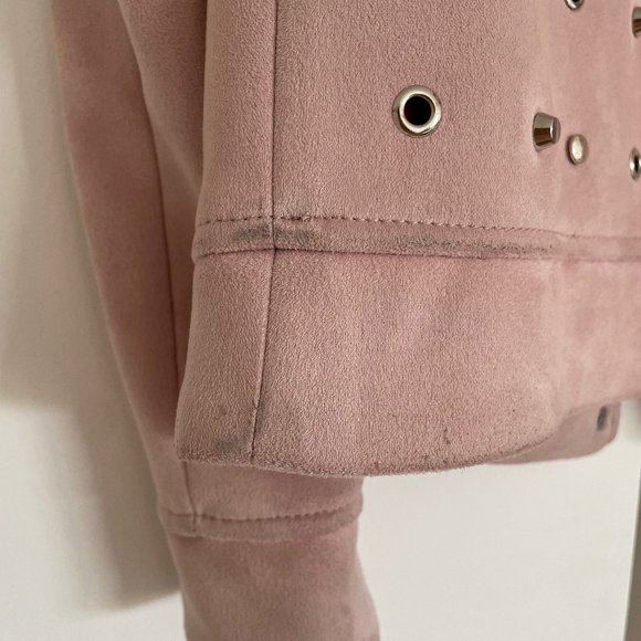 Zara pink suede bomber jacket, size S (US 4) - Picture 12 of 14